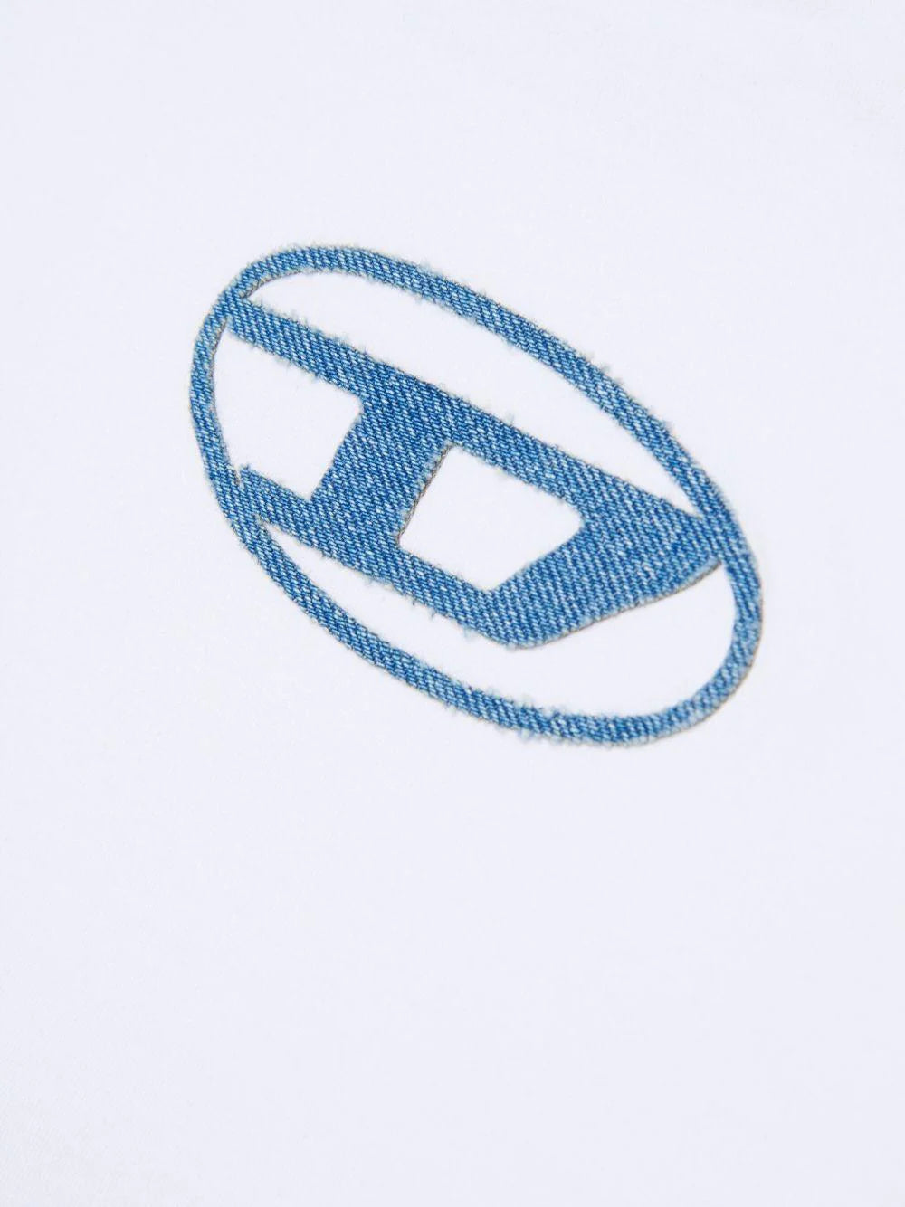 Diesel T-shirt con logo in jeans