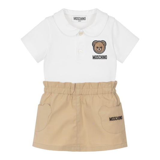 Moschino set polo + gonna