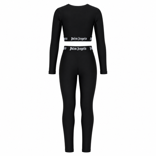 PALM ANGELS LYCRA T-SHIRT+ LEGGINS GIRL