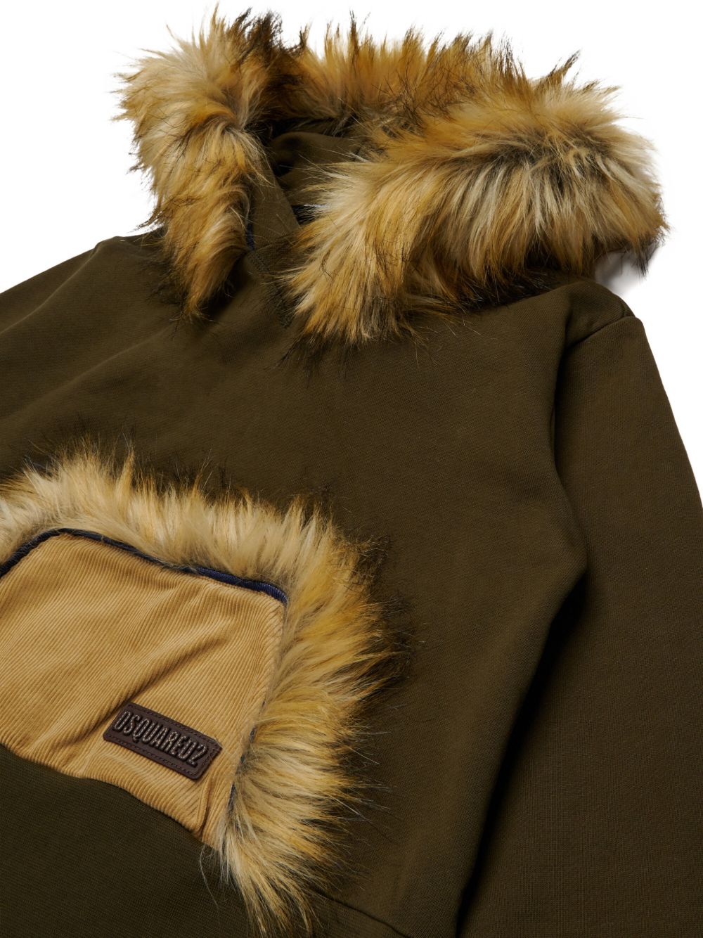 DSQUARED2 felpa con pelliccia FW27