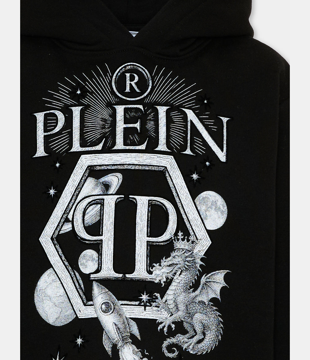 PHILIPP PLEIN FELPA CON CAPPUCCIO