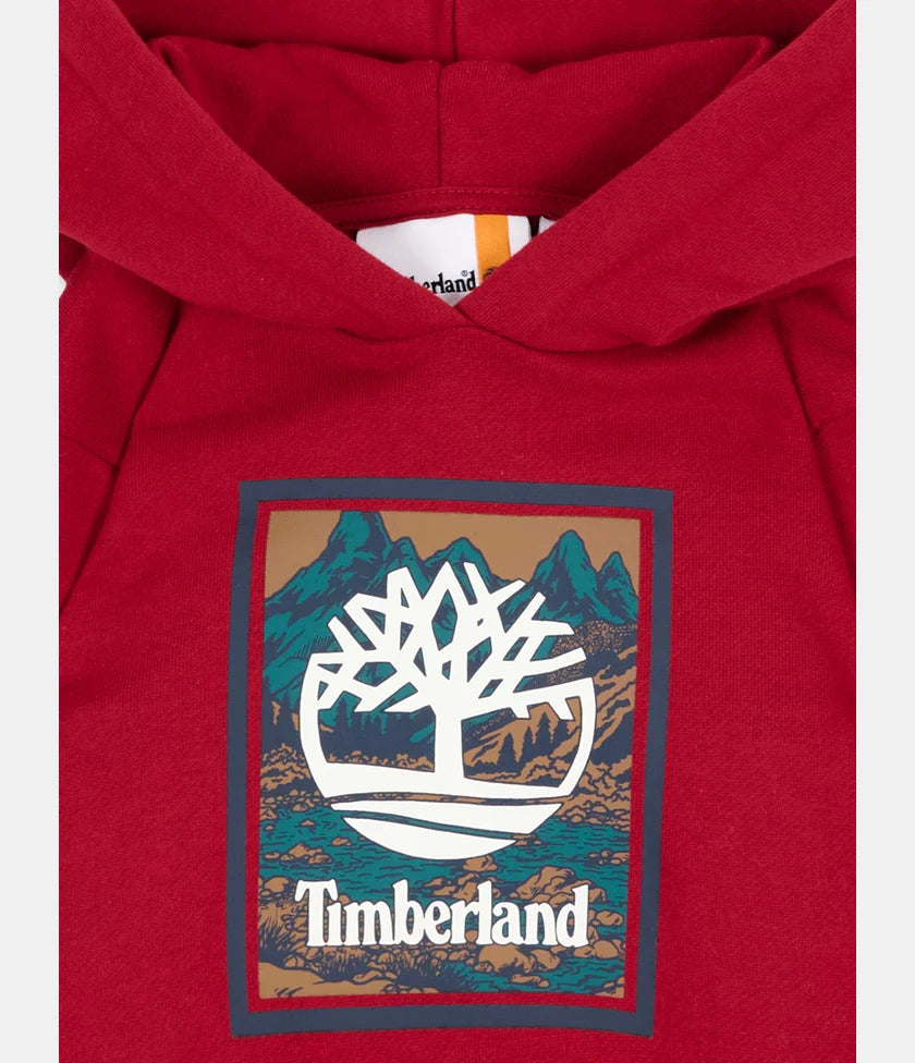 Timberland felpa con cappuccio felpata all’interno neonati