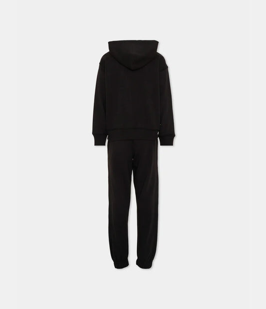New Balance tuta completa full zip e pantalone in cotone garzato