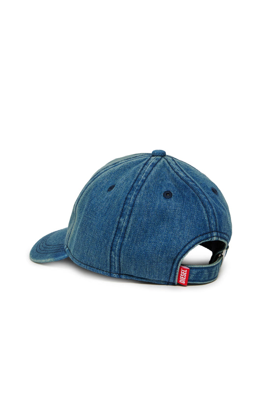 Diesel Cappello con visiera in denim