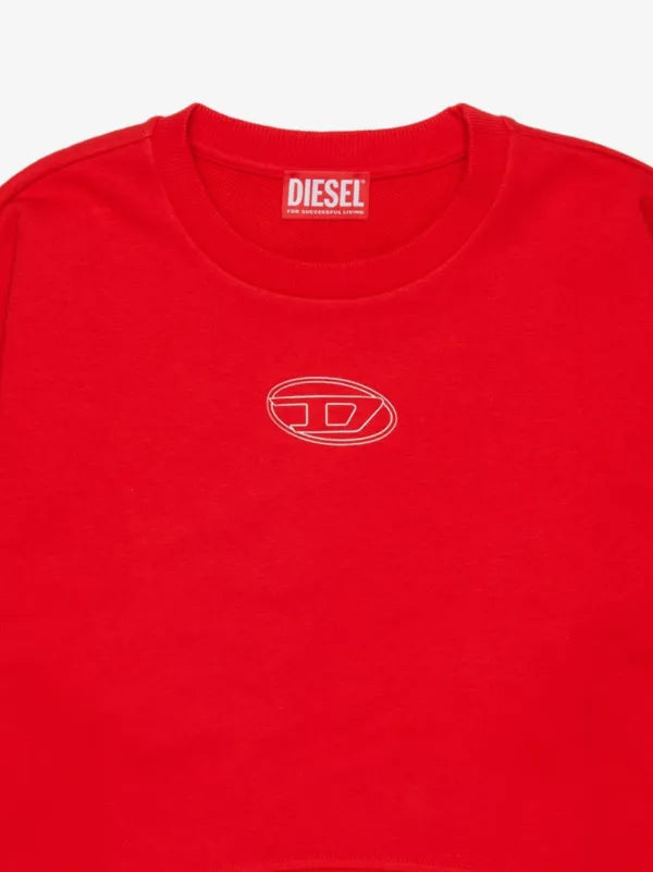DIESEL FELPA GIROCOLLO Cropped FW27