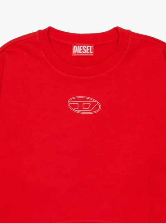 DIESEL FELPA GIROCOLLO Cropped FW27