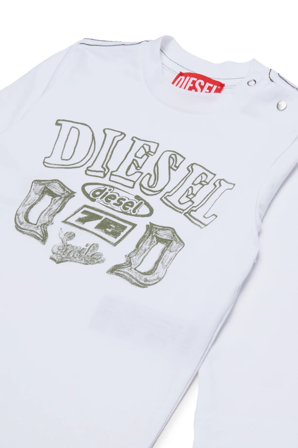 DIESEL T-shirt maniche lunghe con logo