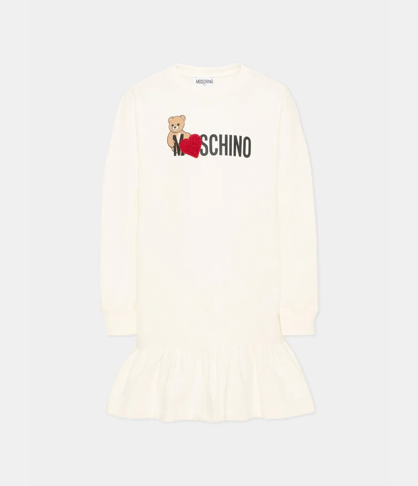 MOSCHINO KIDS Abito manica lunga FW27
