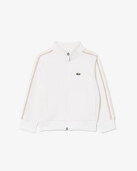 Lacoste Felpa unisex con zip e monogramma
