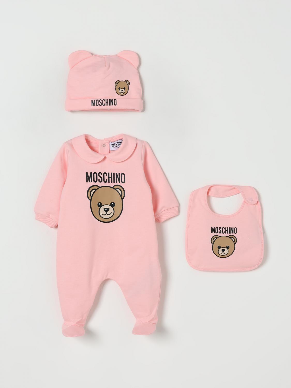 moschino set tutina neonata/neonato