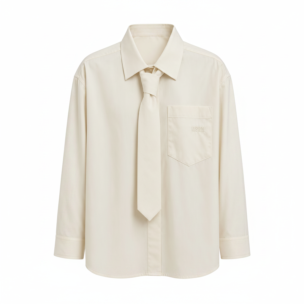 MSGM CAMICIA CON CRAVATTA