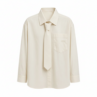 MSGM CAMICIA CON CRAVATTA