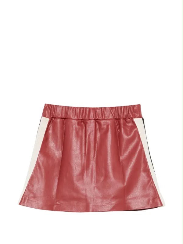 PALM ANGELS SWEAT SKIRT ECO NAPPA GIRL