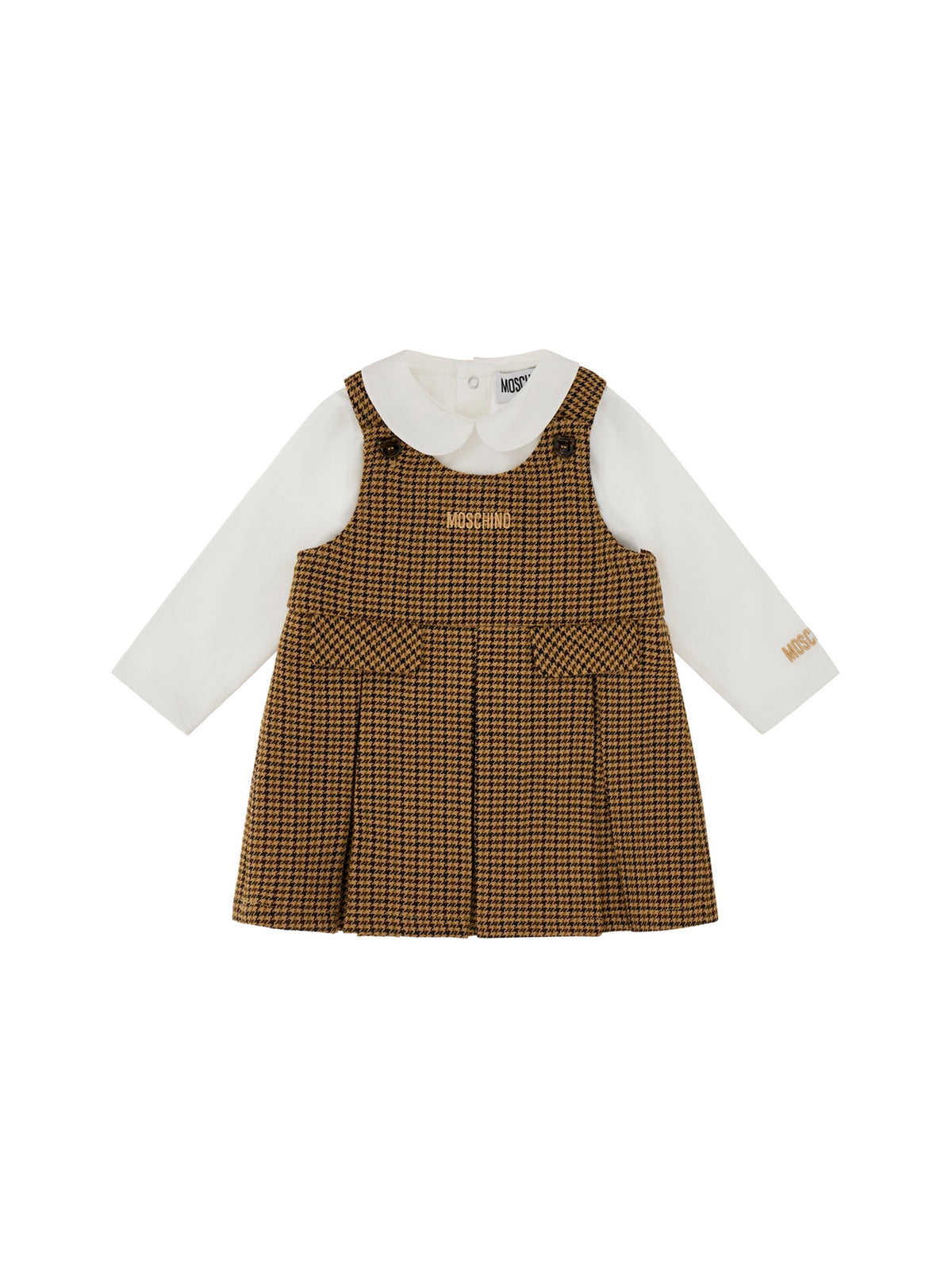 MOSCHINO BABY set t-shirt manica lunga + salopette