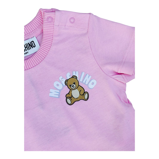 Moschino t-Shirt mezza manica con bottoncini laterali