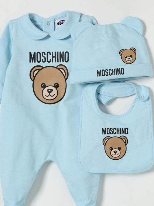 moschino set tutina neonata/neonato