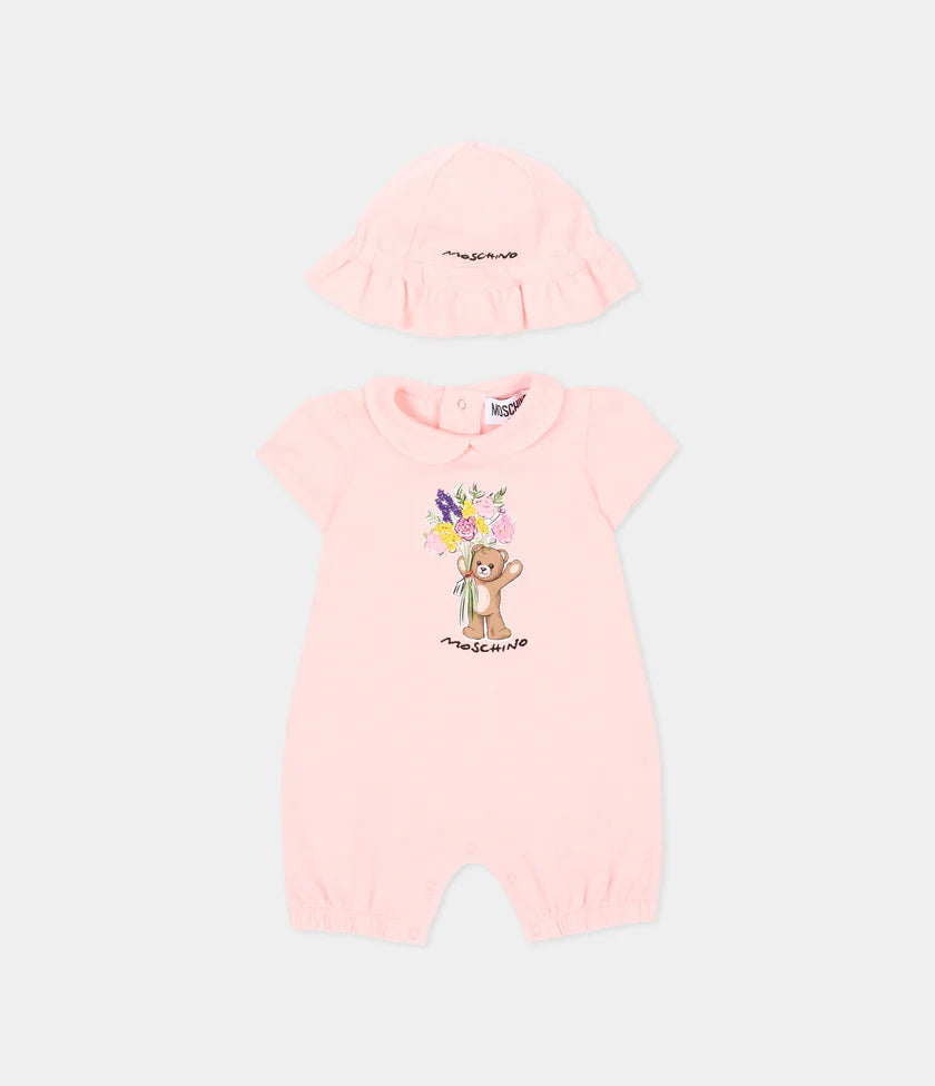 Moschino set pagliaccetto+cappello