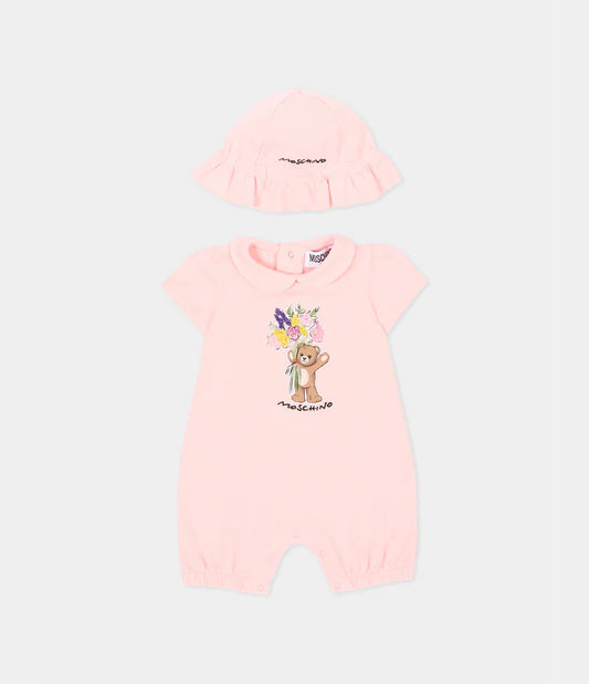 Moschino set pagliaccetto+cappello