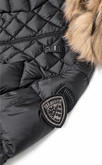 Blauer Piumino con pelliccia in volpe