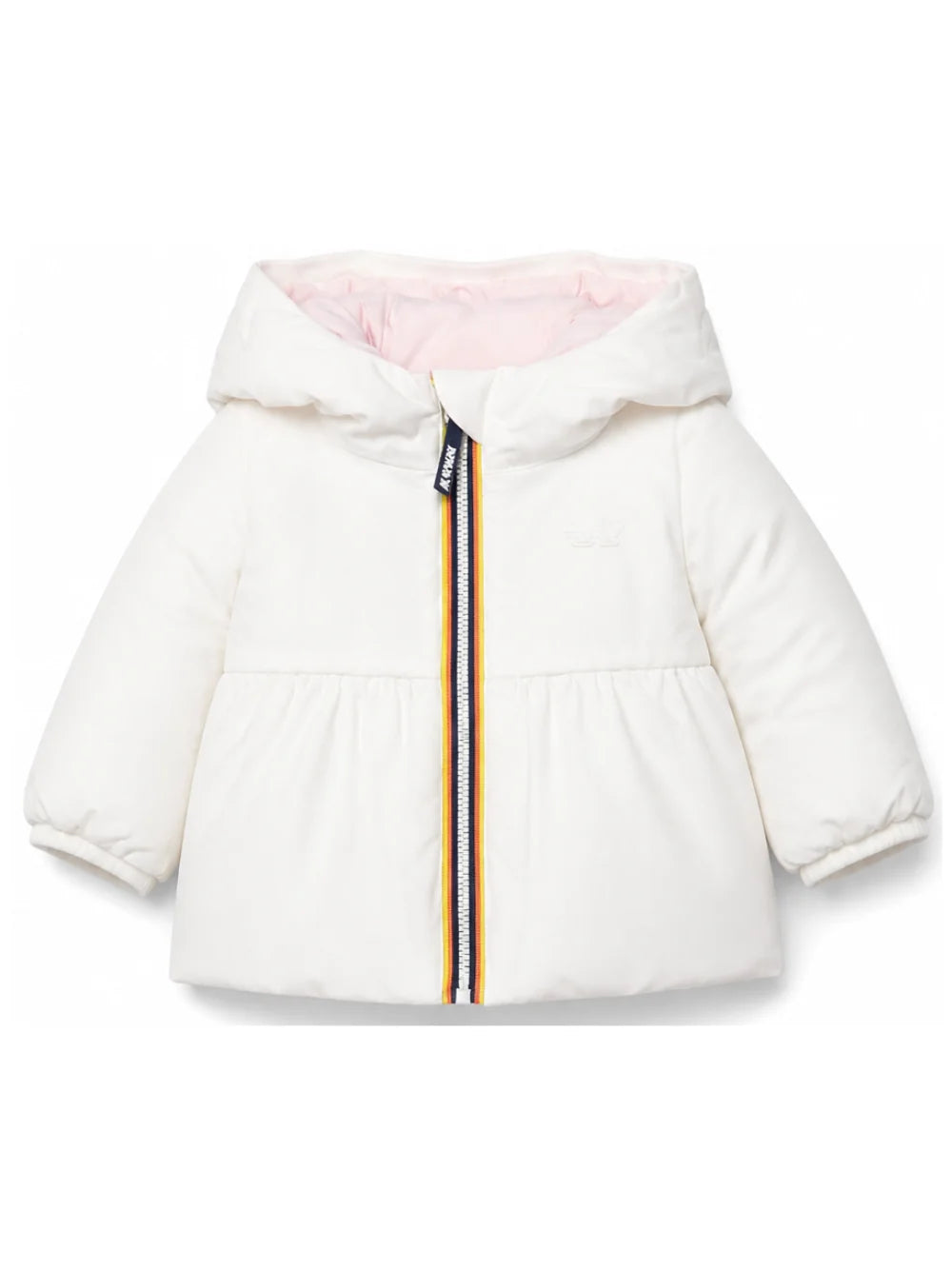 K-WAY PIUMINO REVERSIBILE PER NEONATO CON CAPPUCCIO E LOGO