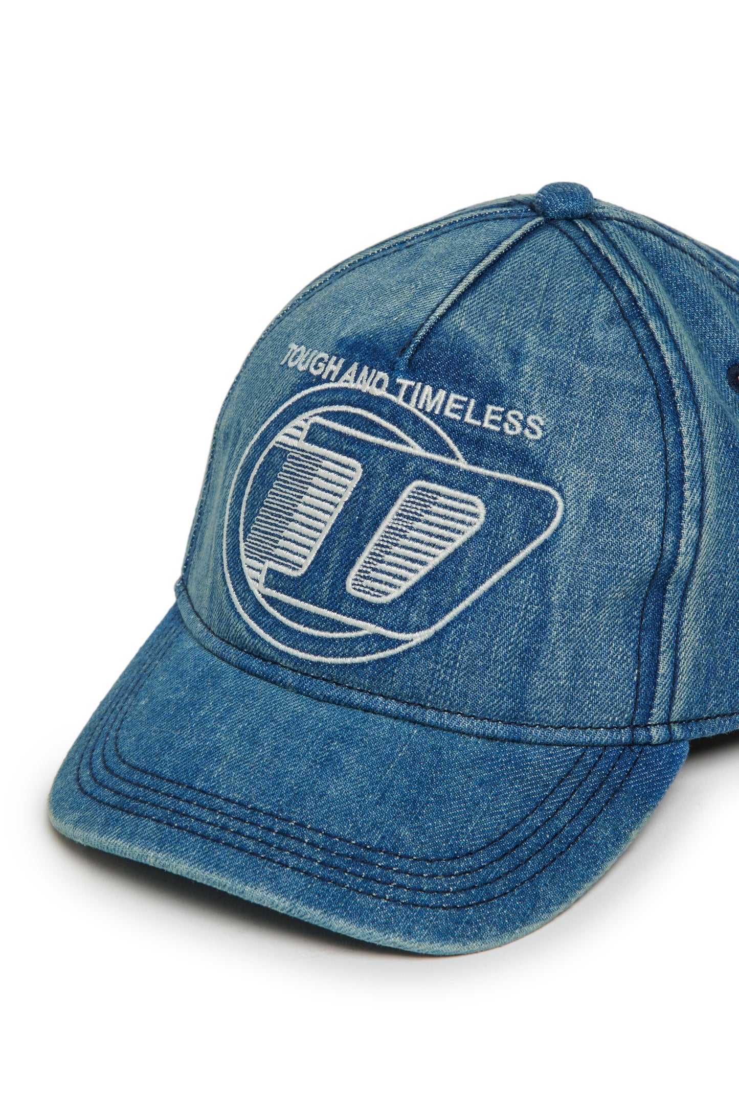Diesel Cappello con visiera in denim