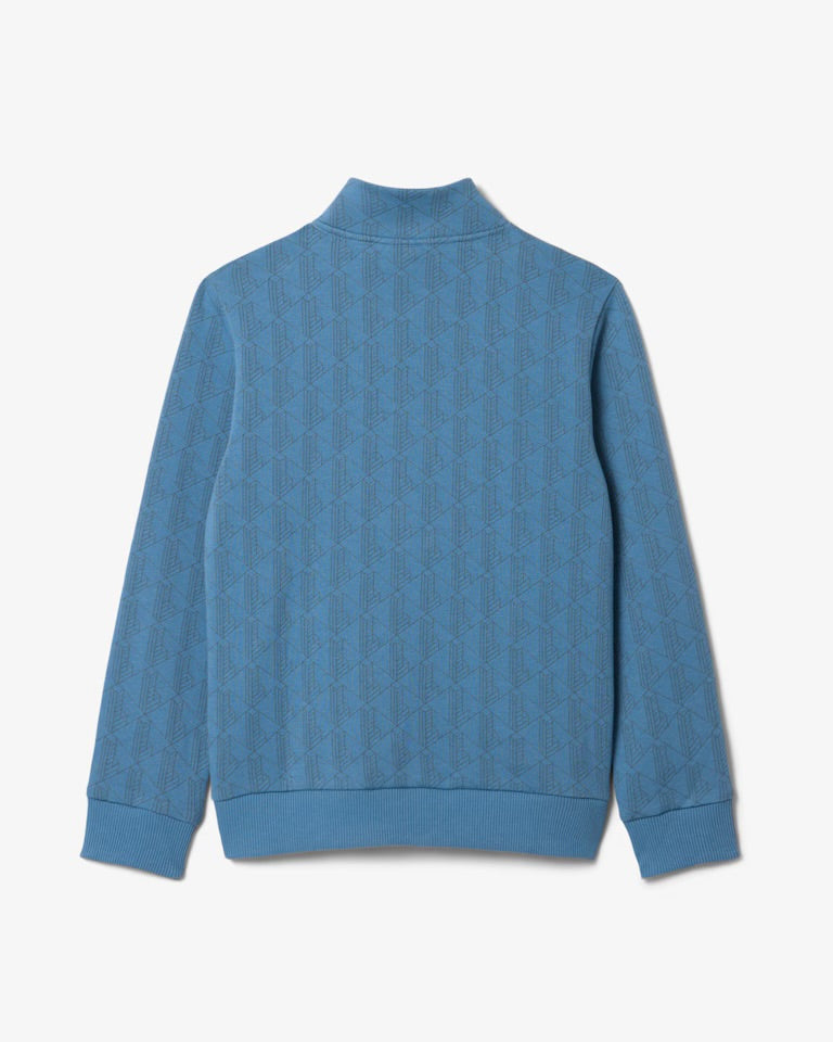 LACOSTE Felpa full zip monogram felpata FW27