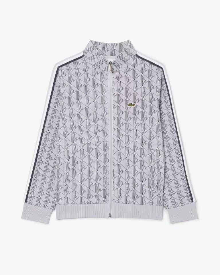 Lacoste Felpa unisex a collo alto con zip e monogramma