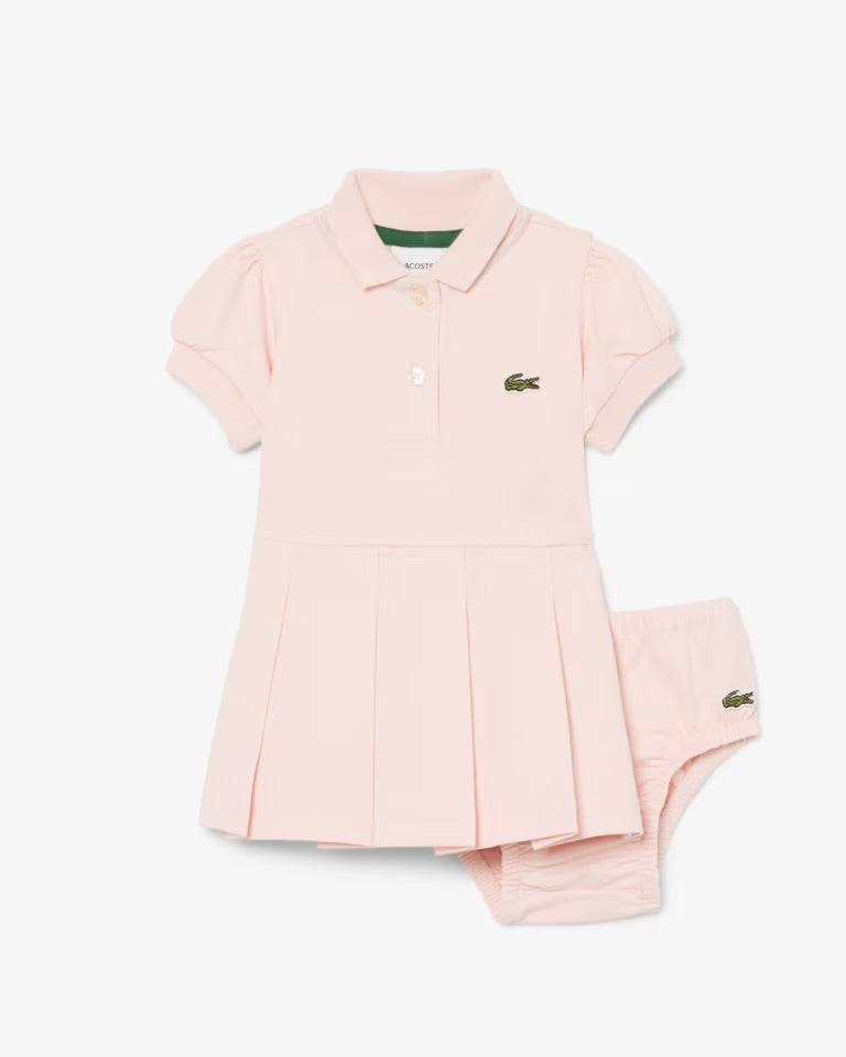 Lacoste Completo neonato in piqué elasticizzato