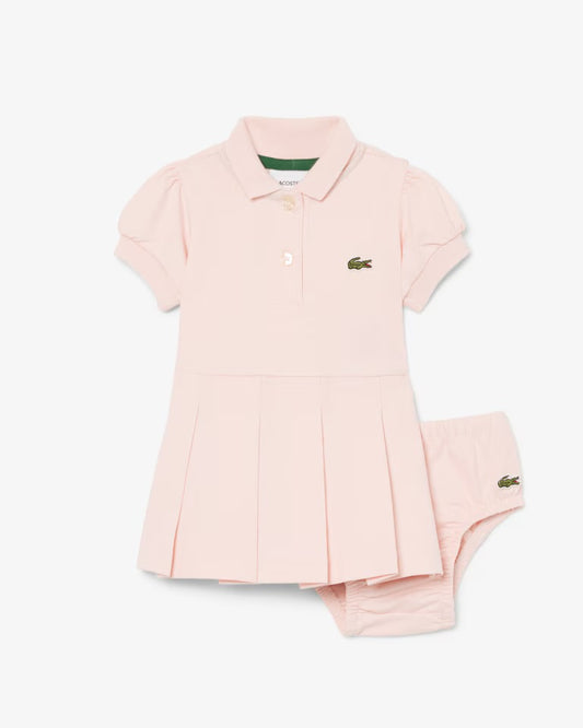 Lacoste Completo neonato in piqué elasticizzato