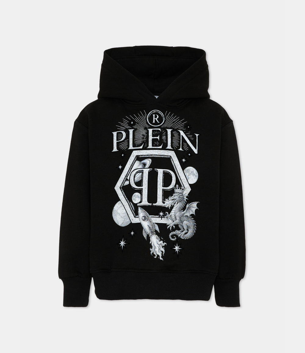 PHILIPP PLEIN FELPA CON CAPPUCCIO