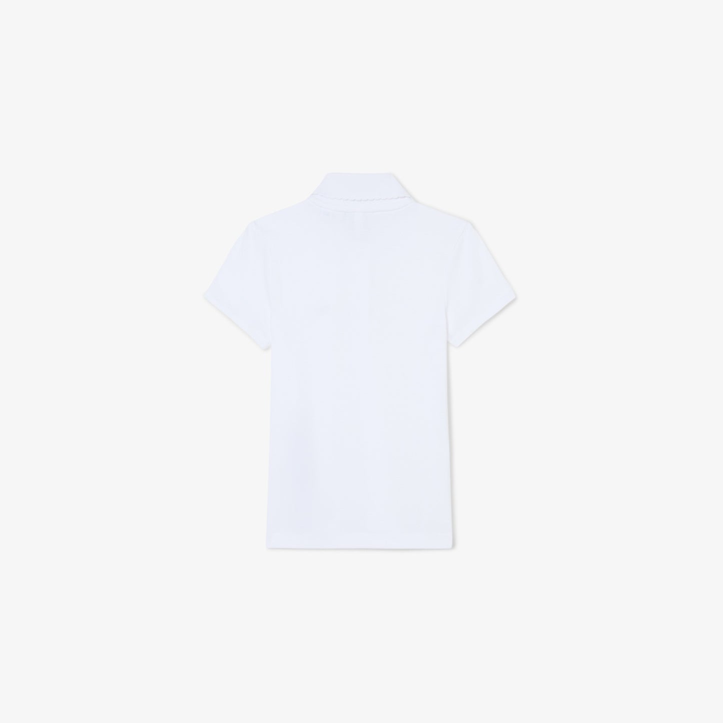 Lacoste Polo in piqué con collo smerlato