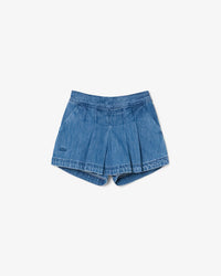 Lacoste Gonna pantalone a pieghe in denim FW27