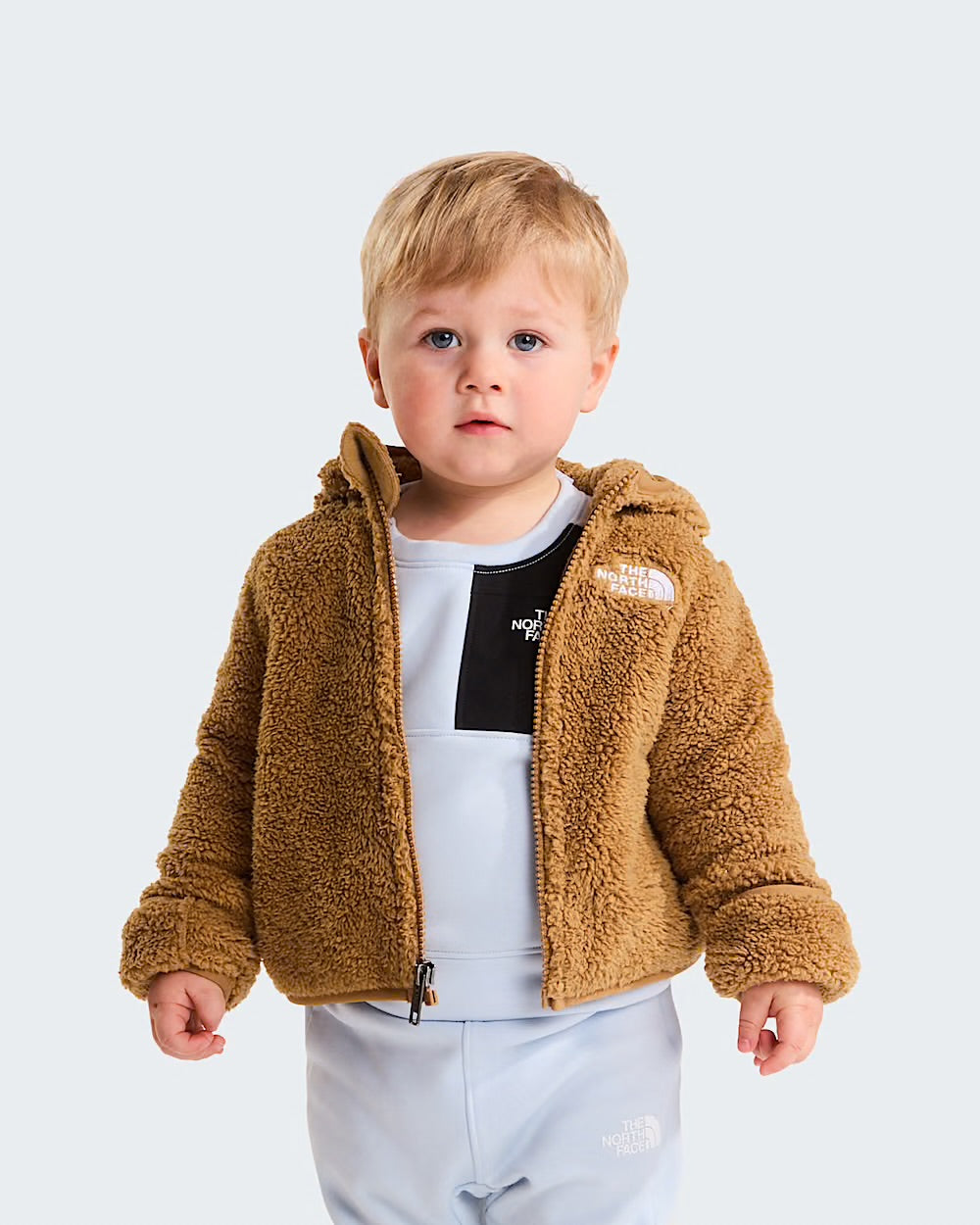 The North Face Teddy con cappuccio e cerniera integrale Campshire da neonato