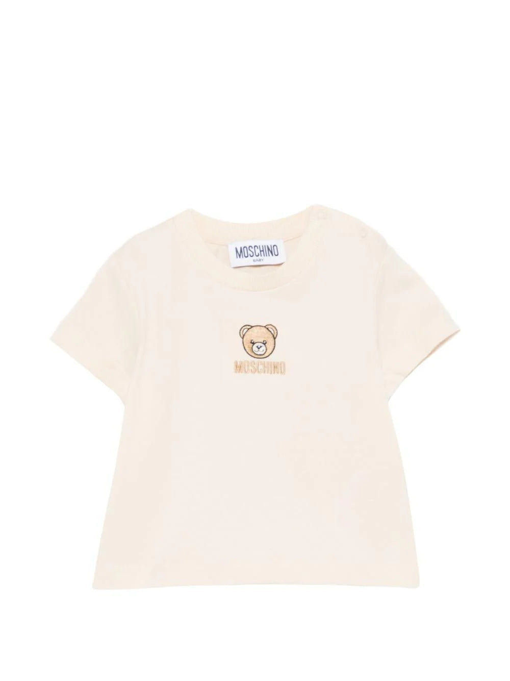Moschino t-shirt con logo ricamato