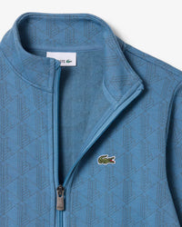 LACOSTE Felpa full zip monogram felpata FW27