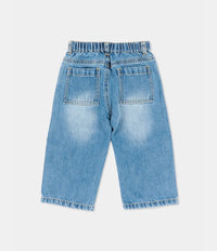 Moschino Jeans denim per neonato con teddy bear