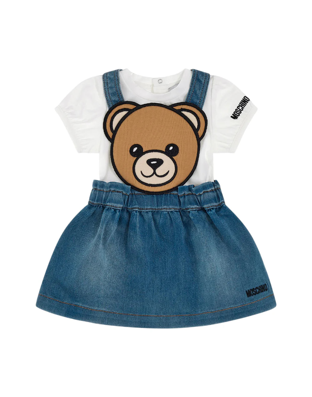 Moschino salopette + t-shirt