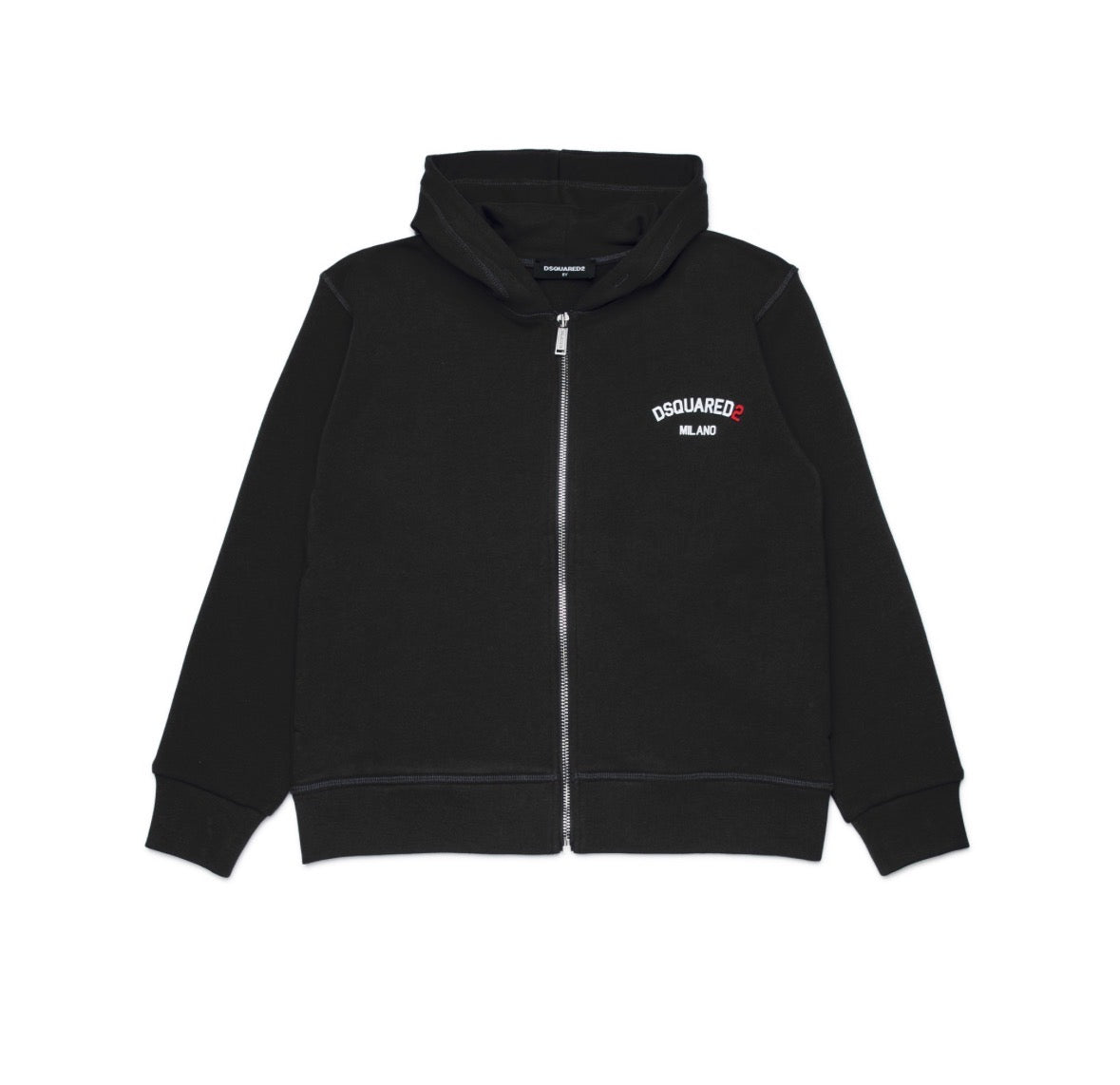 Dsquared2 Felpa estiva con cappuccio e zip