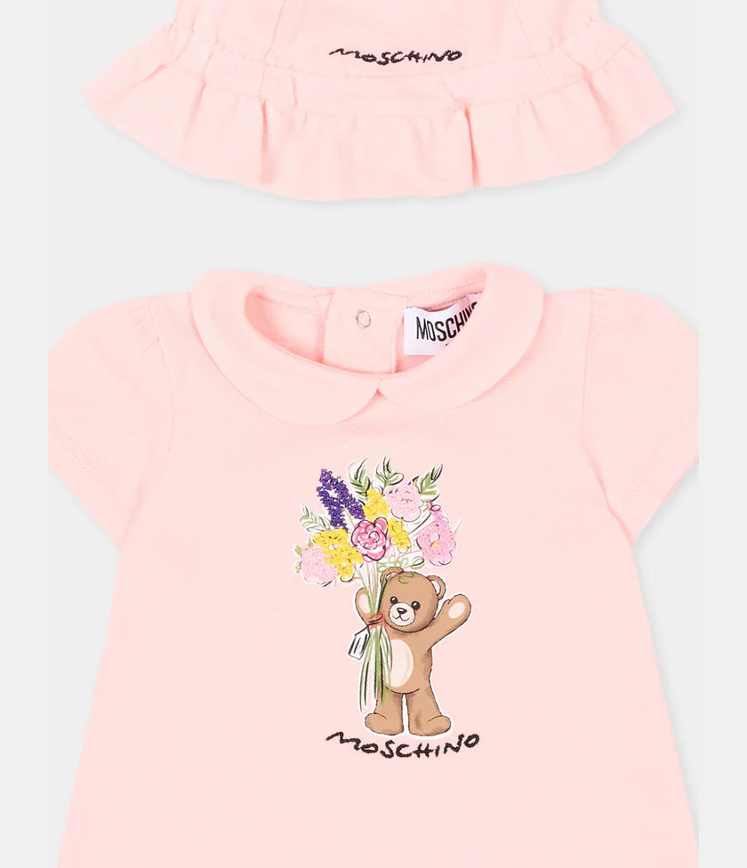Moschino set pagliaccetto+cappello