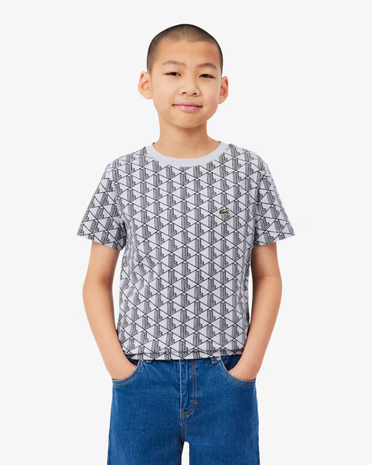Lacoste T-shirt in cotone con monogramma