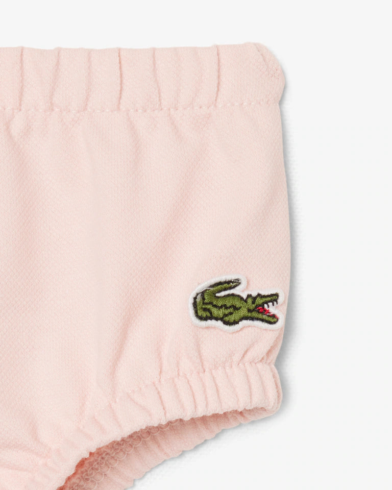 Lacoste Completo neonato in piqué elasticizzato