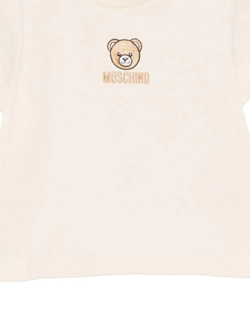 Moschino t-shirt con logo ricamato