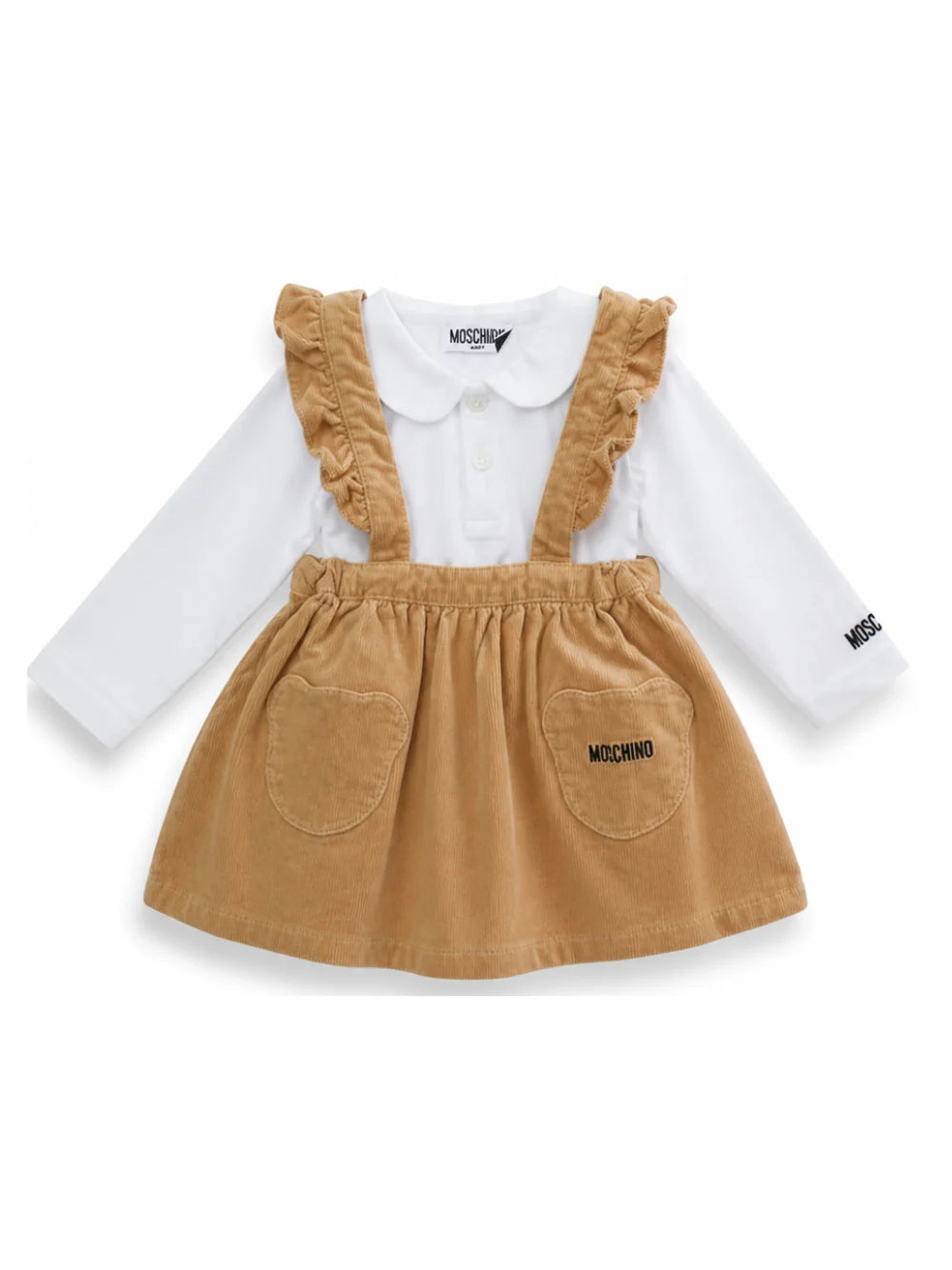 MOSCHINO BABY Set t-shirt+ salopette FW27
