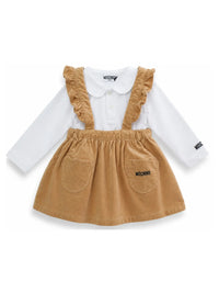 MOSCHINO BABY Set t-shirt+ salopette FW27
