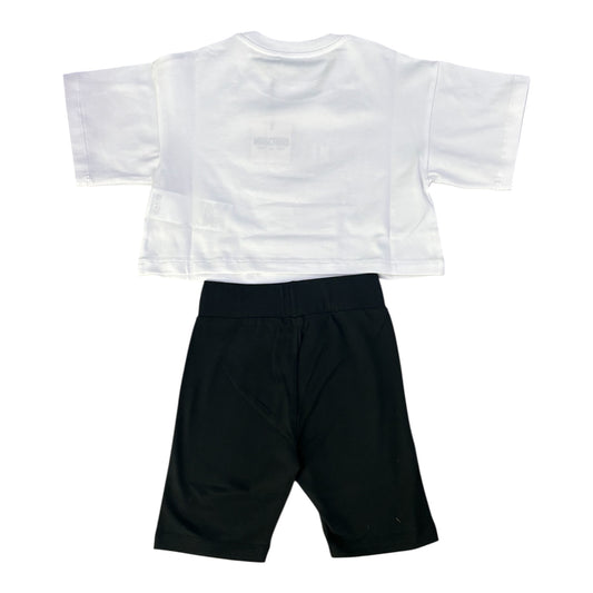 Moschino set t-shirt Cropped + ciclista
