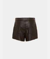 MSGM SHORTS IN ECOPELLE FW27