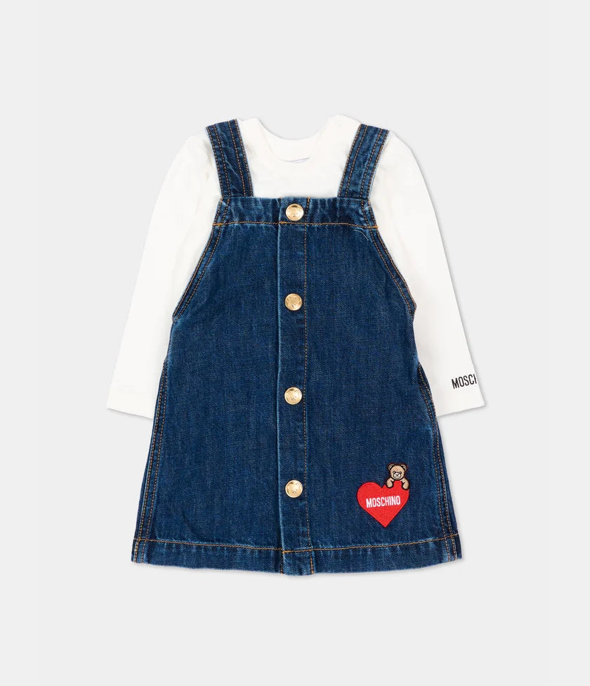 MOSCHINO BABY SET T-Shirt manica lunga e Salopette