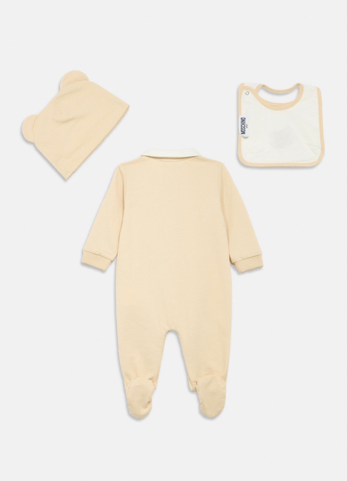 Moschino Baby set tutina + cappello + bavaglino