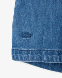 Lacoste Gonna pantalone a pieghe in denim FW27