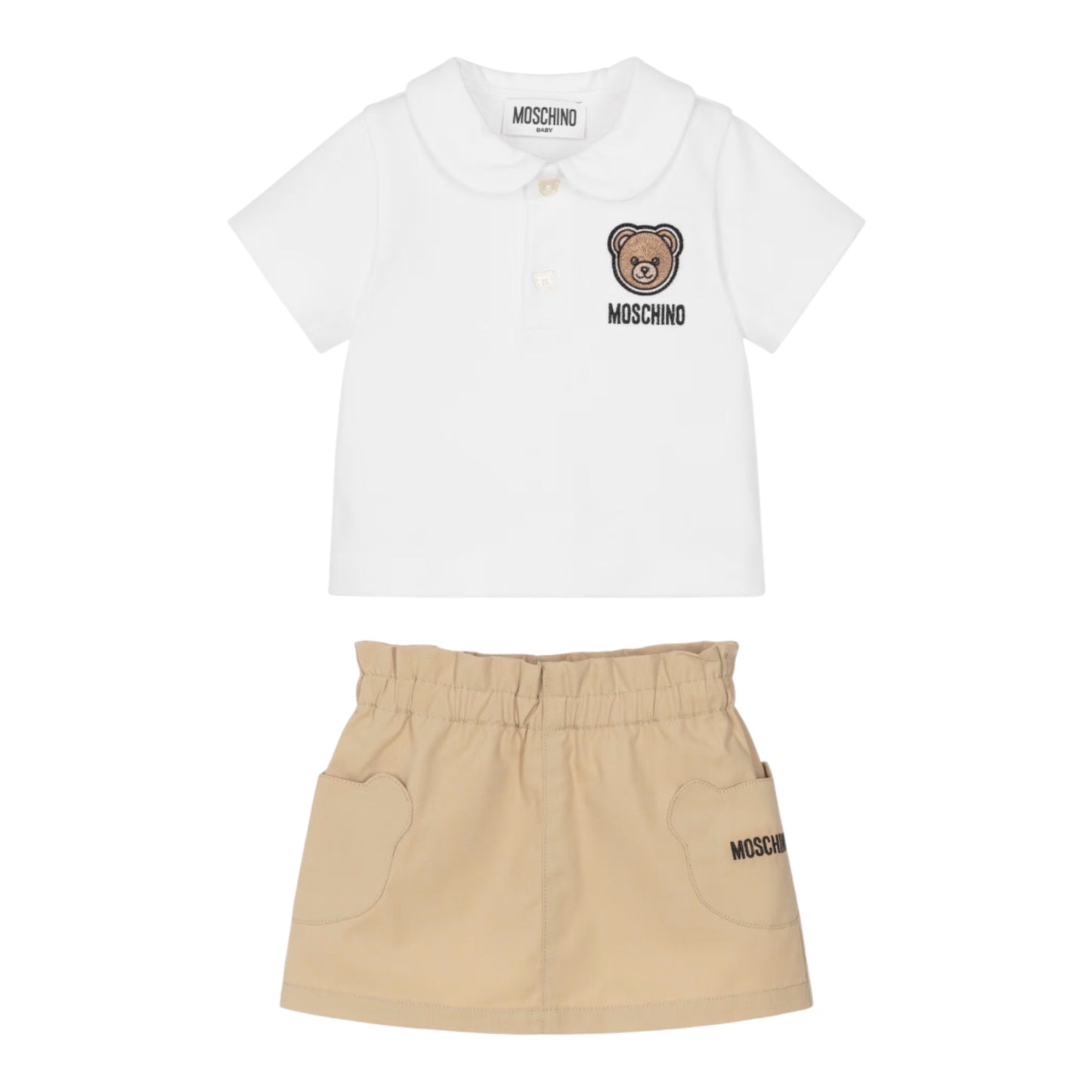 Moschino set polo + gonna